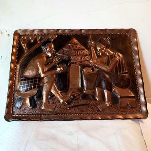 Congo Art print made of copper
